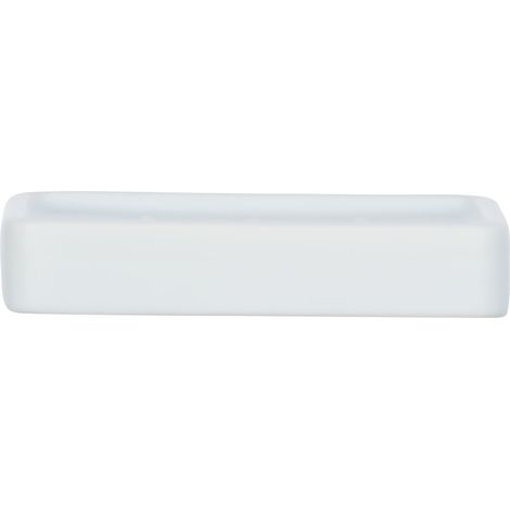 Porte-savon en céramique, support rectangulaire HEXA à bords arrondis - WENKO (1/4)