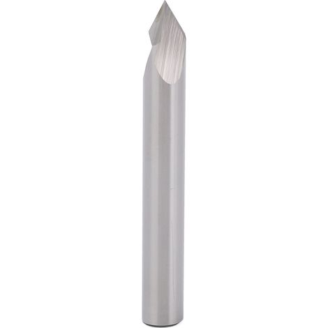 Fraise à rainurer en V, queue de 6,35 mm (1/4"), angle de 60°, carbure, chanfreinage CNC, acier au tungstène, outil de gravure pour le travail du bois (1/5)