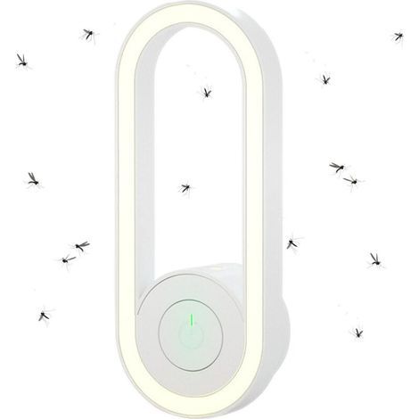 Insektenabweisendes Nachtlicht – Insektenschutz für Innenräume – Ultraschall-Insektenabwehrlicht – Elektronische Mückenbekämpfung NPTERBL (1/5)