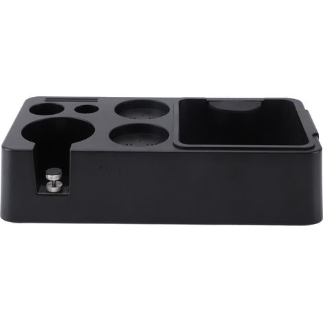 Boîte à café polyvalente de grande capacité, porte-filtre absorbant les chocs, Station de sécurité pour Bar à domicile, noir (1/5)