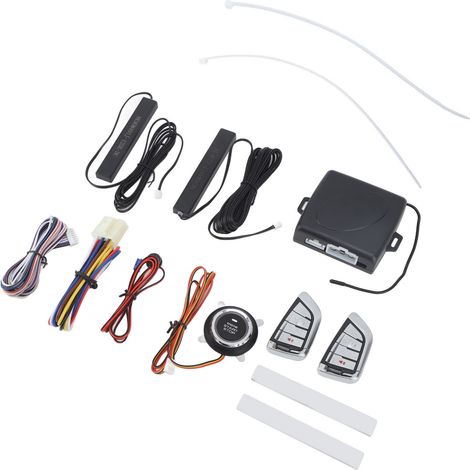 Kit Alarme Voiture 12V DC Contrôle Intelligent Démarrage à Distance Entrée Sans Clé Universel Véhicule (1/5)