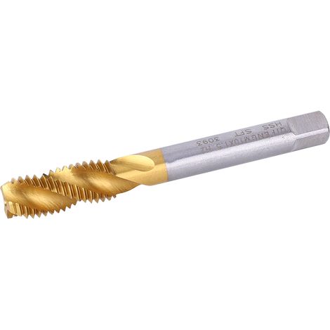 Mèche taraudeuse hélicoïdale M10x1,5mm, fileteuse en acier rapide, coupe-filet pour visserie, outil de perçage et taraudage (1/5)