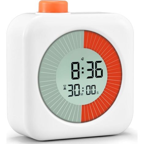 Un minuteur visuel numérique avec fonction de compte à rebours de 60 minutes est un outil précieux pour gérer son temps lors des études à domicile. (1/4)