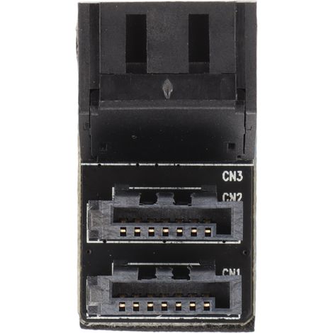 Adaptateur SATA 7 broches double interface 90° et 180° haute vitesse 12G pour carte mère et PH572 (1/5)