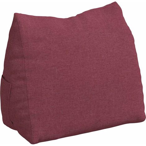 Coussin de Dos Bordeaux 60 x 20 x 50 cm tissu