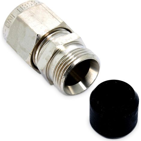 WK160 GIUNTO ADATTATORE TUBO 1/2\" INOX A PORTAGOMMA UNIVERSALE METANO GPL