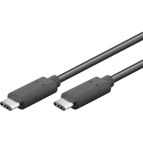 Cavo USB-C™, USB 3.2, 4K/60 Hz, 60 W, 5 Gbit/s, Power Delivery, 0,5 m, Connettore USB-C™ Connettore USB-C™. Lunghezza del Cavo 0.5 m (1/5)