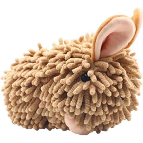 Serviette De Main Animale En Chenille Déco Amusante Boule Douce Et Mignon Lapin Serviette De Main En Chenille pour Cuisine Salle de Bain Salon Chambre Lavabo Vanité Dortoir Camping-ca (1/5)