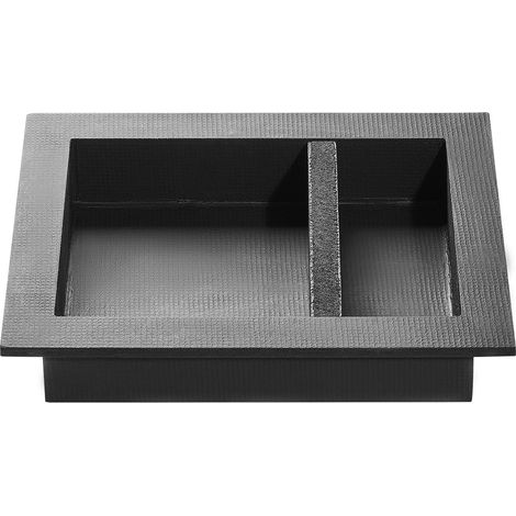 Niche de douche encastrable, 40,6 x 50,8 x 10,2 cm, avec étagère amovible, coins carrés, étanche, noir. (1/5)