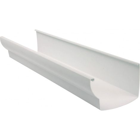 Nicoll – Gouttière ovation blanche 4M – Raccord pour gouttière – Largeur intérieure 120mm – Hauteur minimum 100mm – Forme moulurée