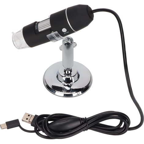 Microscope numérique sans fil USB HD 50X-1000X avec fonction OTG pour Windows, caméra d'inspection portable (1/5)
