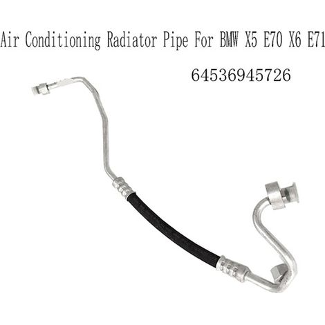 Available in one color only: see photo. Material: plastic and metal. (Cooling hose for automotive air conditioning systems, heat dissipation of the cooling system)