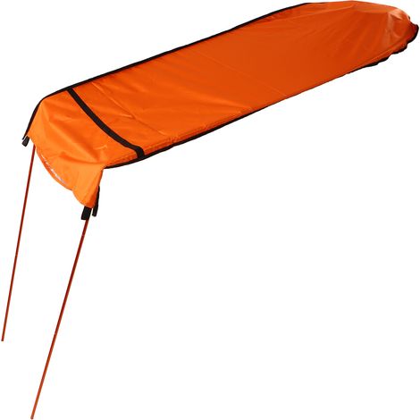 Bâche solaire imperméable pour canoë, pliable et transportable - Protection UV pour kayak et bateau, orange vif (1/5)