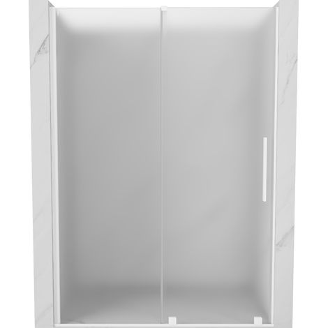 Mexen Velar Schiebetür-Duschwand 160 cm, matt, weiß - 871-160-000-31-20 (1/5)