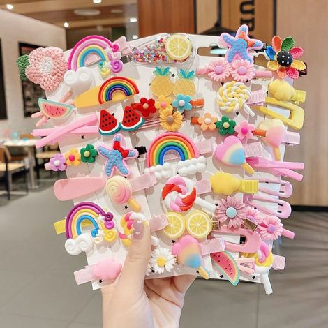 42 pinzas para el cabello de bebé niña, accesorios coloridos y lindos Multicolor (1/5)