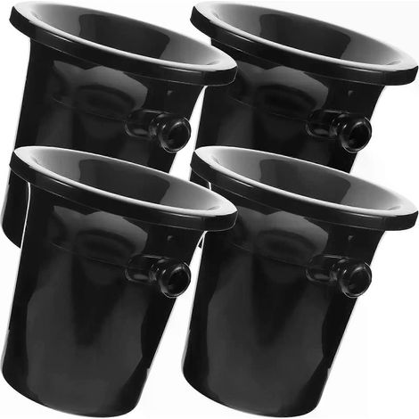 Lot de 4 crachoirs de dégustation, design en entonnoir western, seaux à glace en plastique, accessoires pour bars et glacières. (1/5)