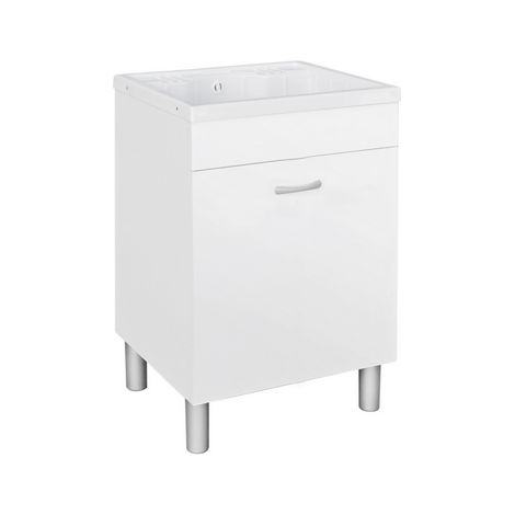 Lavatoio 45x50 cm h 90 in nobilitato con vasca in abs (1/5)