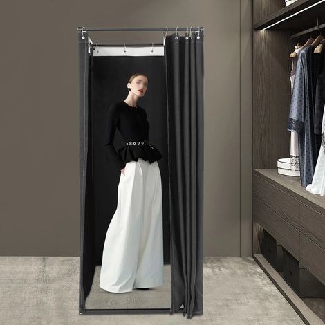 Tragbare Umkleidekammer, 85  85  200cm vorübergehende Umkleidekammer, geeignet für Bekleidungsgeschäfte, Studios
