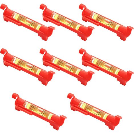 8Pcs Mini Corde Bulle Niveau- Suspendue Ligne Niveau à Bulle pour la Maçonnerie et la Plomberie (1/5)