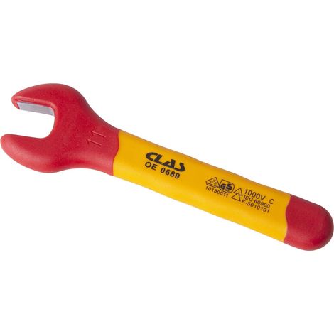 Clé plate isolée 11mm - OE 0689 - CLAS Equipements