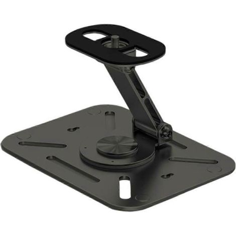 Support de projecteur pour bureau, mur ou plafond, filetage, rotation à 360°, noir (1/5)