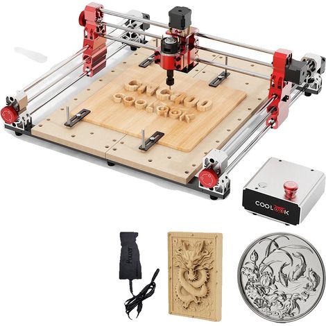 Machine de fraisage CNC, gravure de haute précision, contrôle convivial, CNC400, 3 axes (1/5)