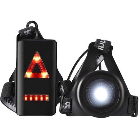 Running Light, 3 Modes USB Rechargeable Body Lamp with Taillight and Adjustable Strap (1/5)