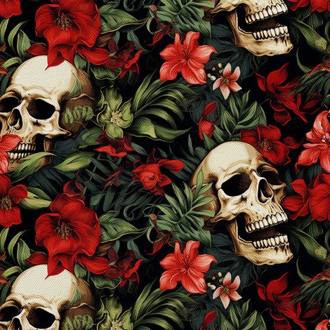Tela decorativa para exteriores Oxford - Motivo de calavera I DX4399 (1/5)