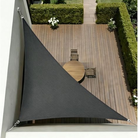 Tessuto per tendalino parasole impermeabile e antipioggia per esterni, balcone, cortile, tetto, isolamento, tendalino per auto, protezione UV 444M Grigio freddo (1/5)