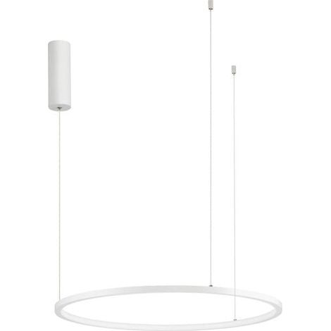 [NEUWERTIG] B-Ware Nova Luce Pendelleuchte Hängeleuchte TARQUIN LED Weiß dimmbar Warmweiß 37W 60cm (1/2)