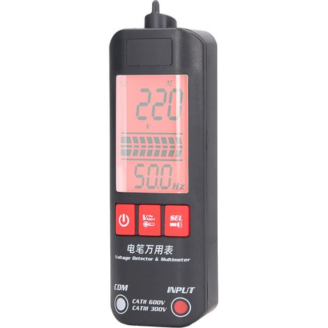 Multimètre numérique intelligent BSIDE Mini portable à double mode, testeur numérique LCD automatique et détecteur de tension (1/5)