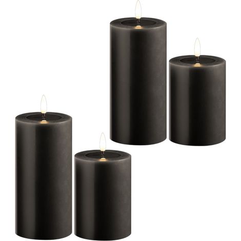 2x Novaliv LED-Kerze Echtwachskerzen mit LED, mit Timerfunktion, ohne Batterien (1/5)