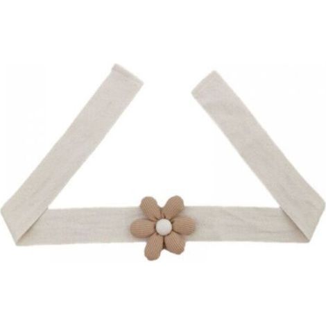 Set mit 2 handgefertigten Raffhaltern aus Seil für Gardinen zur Dekoration von Wohn- oder Büroräumen (Blumenmuster), braun