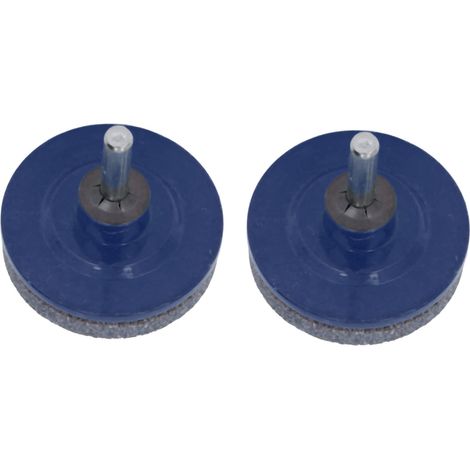 2 Pièces Affûteuse de Lame pour Tondeuse à Gazon en Acier Inoxydable Accessoire Bleu pour Jardin et Cour