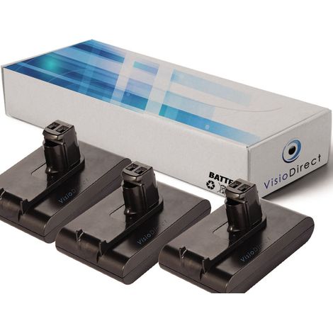 Lot de 3 batteries pour Dyson DC34 aspirateur laveur 1500mAh 22.2V (1/2)