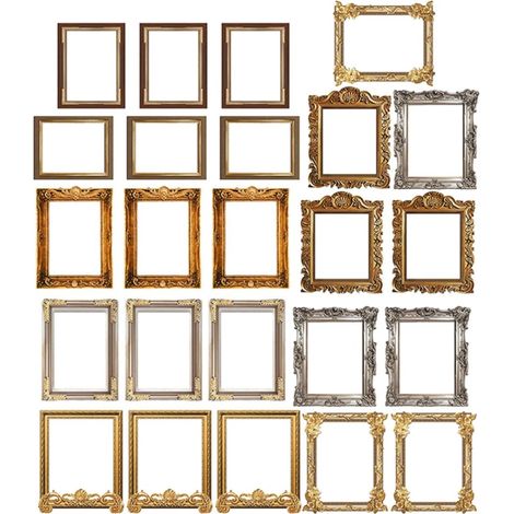 Stickers muraux KICHOUSE en PVC style vintage avec cadre photo , 24 feuilles , autocollants , rétro (1/5)
