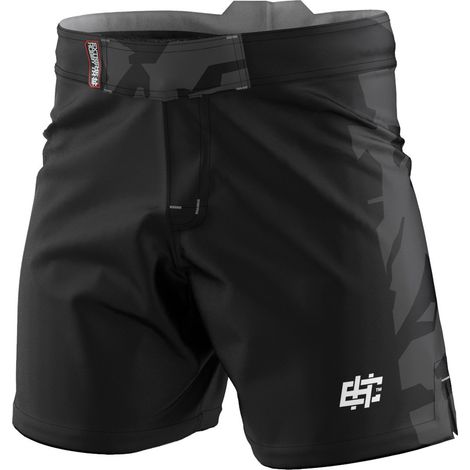 Sportliche Herrenshorts, auffälliges Boxmotiv, Größe M, schwarz