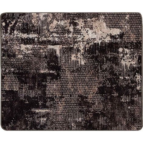 Teppichläufer MARSA Schwarz 80 x 100 cm Polyester und PVC vidaXL