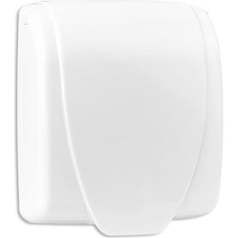 Boîtier de protection étanche en plastique pour interrupteur, prise murale, sonnette, capuchon rabattable pour la maison-White