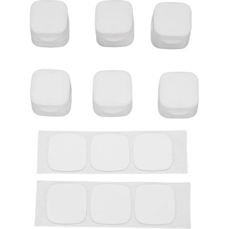 GARRYFIZH Clips de câble magnétiques, 6 pièces, support de cordon, gestion de bureau, organisateur de fil adhésif, pour maison, bureau, voiture, table de nuit, blanc (1/5)