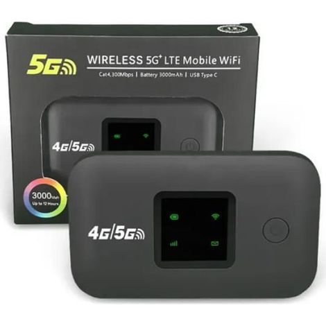 Mobiler Router – 4G/5G-Hotspot – 150 Mbit/s – 3000 mAh Akku – USB Typ-C – 1 Stück (1/5)