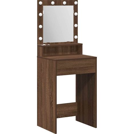 Maison Exclusive - Mesa Tocador Roble Marrón 50 x 41 x 135 cm Mad