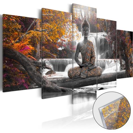Tableau sur Verre Acrylique "Autumnal Buddha" 50 x 100 cm (1/2)