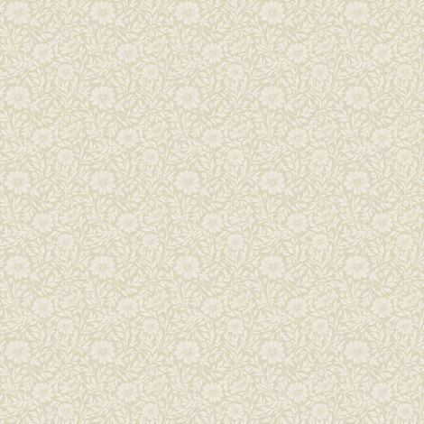 Papier peint floral tissé beige ivoire délicat