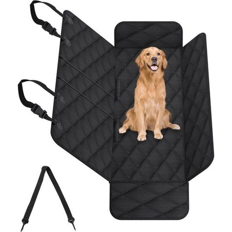 Housse De Siege Arriere Pour Chien - 4 Couches Impermeable - Compatible SUV Et Camions - 152 X 163 Cm - Noir (1/5)