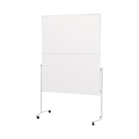 Magnetoplan Moderationstafel mit weißem Rahmen, klappbar, Karton weiß, 1200 x 1500 mm