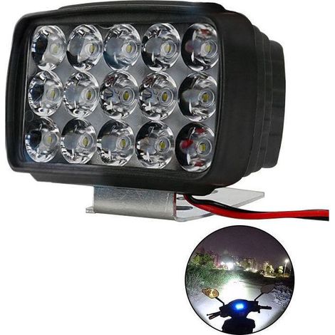 Faros delanteros LED de 15 LED para motocicleta, faros antiniebla, faros LED de reemplazo (1/4)