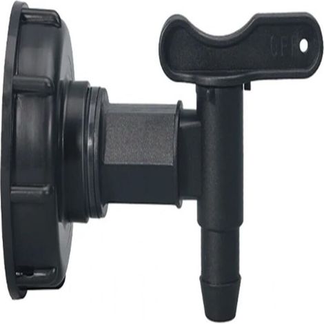 Connecteur de robinet, Adaptateur de robinet for réservoir IBC 3/4", filetage grossier, for robinet de réservoir d'eau de jardin, for tuyaux 3/4", connecteur de remplacement en laiton (1/4)
