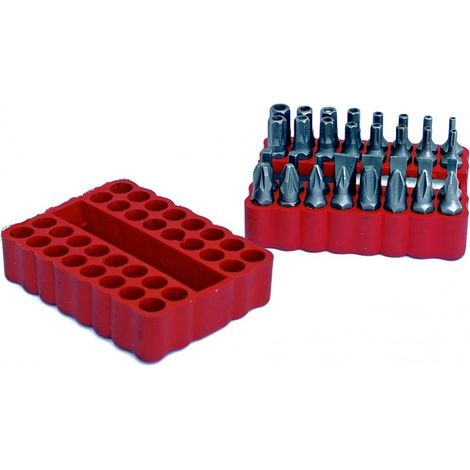 Inserti magnetici cromo vanadio 33 pz.
