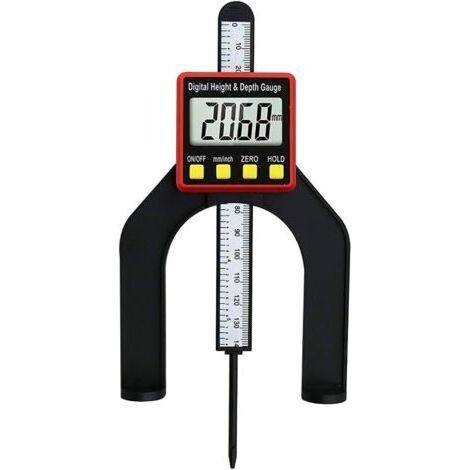 Jauge De Profondeur Numérique Jauge De Mesure De La Hauteur De Mesure Du Bois Appareil 2 En 1 Hauteur Outil De Mesure Pour Le Réglage Remises Grooves- (1/4)